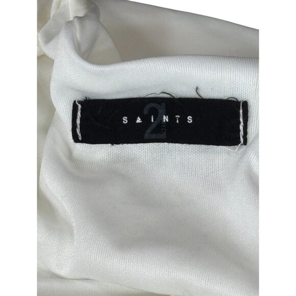 Elegant White Ruched V-Neck Blouse Top - Picture 5 of 9